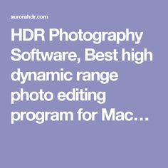 Photography software for mac